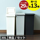 【全13種】【特典付き】ゴミ箱 スリム おしゃれ 分別 キッチン ダストボックス おむつ用 約幅20cm ふた付き リビング 30リットル 30l 大きい 袋が見えない 薄型 大容量 キャスター付き ペット いたずら 防止 蓋付き 北欧( RISU TOSTE レバーオープン 30L トステ リス )