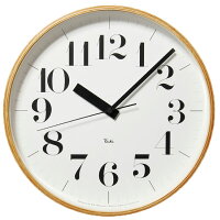 掛け時計 【フック付き】 タカタレムノス Lemnos Riki Clock WR 08-27 掛時計 壁掛け時計 電波時計 おしゃれ インテリア雑貨 北欧 アンティーク調 木製 デザイン リビング ブランド レトロ かわいい 大型 木枠 モダン ムーブメント ウォールクロック