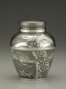 ★送料無料★【桐箱入】大阪錫器 茶壷 イブシ(四半)※名入不可※【新茶保管 保存容器 茶壷 錫器 茶筒 酒器】オオサカスズキ おおさかすずき osakasuzu...