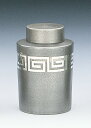 ★送料無料★【桐箱入】大阪錫器茶壷 イブシ 切立※名入不可※【新茶保管 保存容器 茶壷 錫器 茶筒 酒器】オオサカスズキ おおさかすずき osakasuzuki...