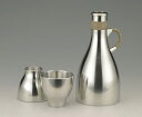 【桐箱入】大阪錫器 酒器セット青龍千呂利【370ml】 ぐい呑み【90ml】2ヶ【送料無料】※名入不可※【錫タンブラー錫製品ビールジョッキ名入れぐい呑みタンブラ...