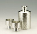 【桐箱入】大阪錫器 酒器セット さざなみ千呂利【265ml】 猪口【55ml】2ヶ【送料無料】※名入不可※【錫タンブラー錫製品ビールジョッキ名入れぐい呑みタンブ...