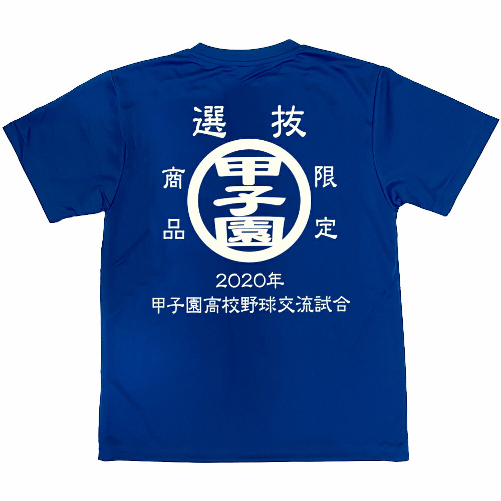 2020年　甲子園高校野球交流試合 Tシャツ 　前身には第92回センバツ出場校として対戦別にプリントされております。　大変貴重です。ドライメッシュ高校野球グッズ　応援グッズ　甲子園グッズ