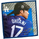 MLB ロサンゼルス・ドジャース DODGERS 公式 大谷翔平 マイクロファイバー★ハンドタオル大谷翔平サイン入り☆ まるで写真のようなリアルなプリントも魅力...