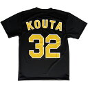 阪神タイガース球団承認 グッズ　井上 広大　KOUTA Tシャツドライメッシュ　黒黄