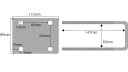 組立てベランダ固定 物干し台+取り付け金具付き（4つ穴4枚）縦・横柵用取り付け金具 左右2本1台分セット 送料無料 錆びない　屋外 おしゃれな ベランダ 屋上 壁固定 柵 手すり 竿吊るす 強風 倒れない ものほし 洗濯【日本製】【名古屋自社工場製造品】 3