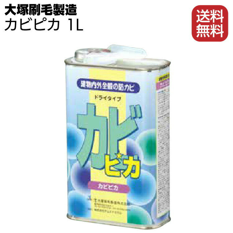 大塚刷毛製造 カビピカ 1L ＜建物内外全般の防カビ剤 防汚 塗装面 左官壁 クロス ドライタイプ＞【送料無料】