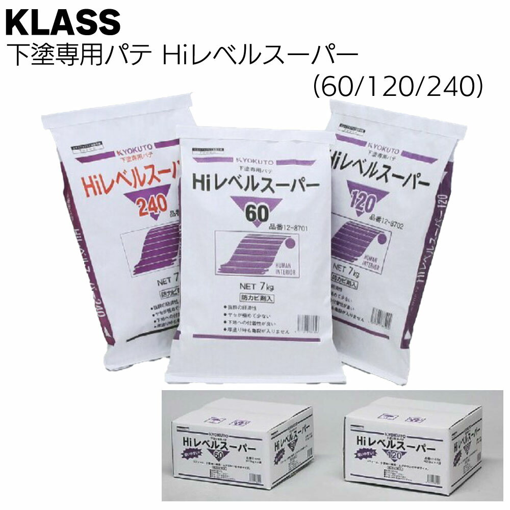 KLASS（極東産機）Hiレベルスーパー 60/120/240＜下塗専用パテ 12-8710 12-8702 12-8703 12-8704 2-871..