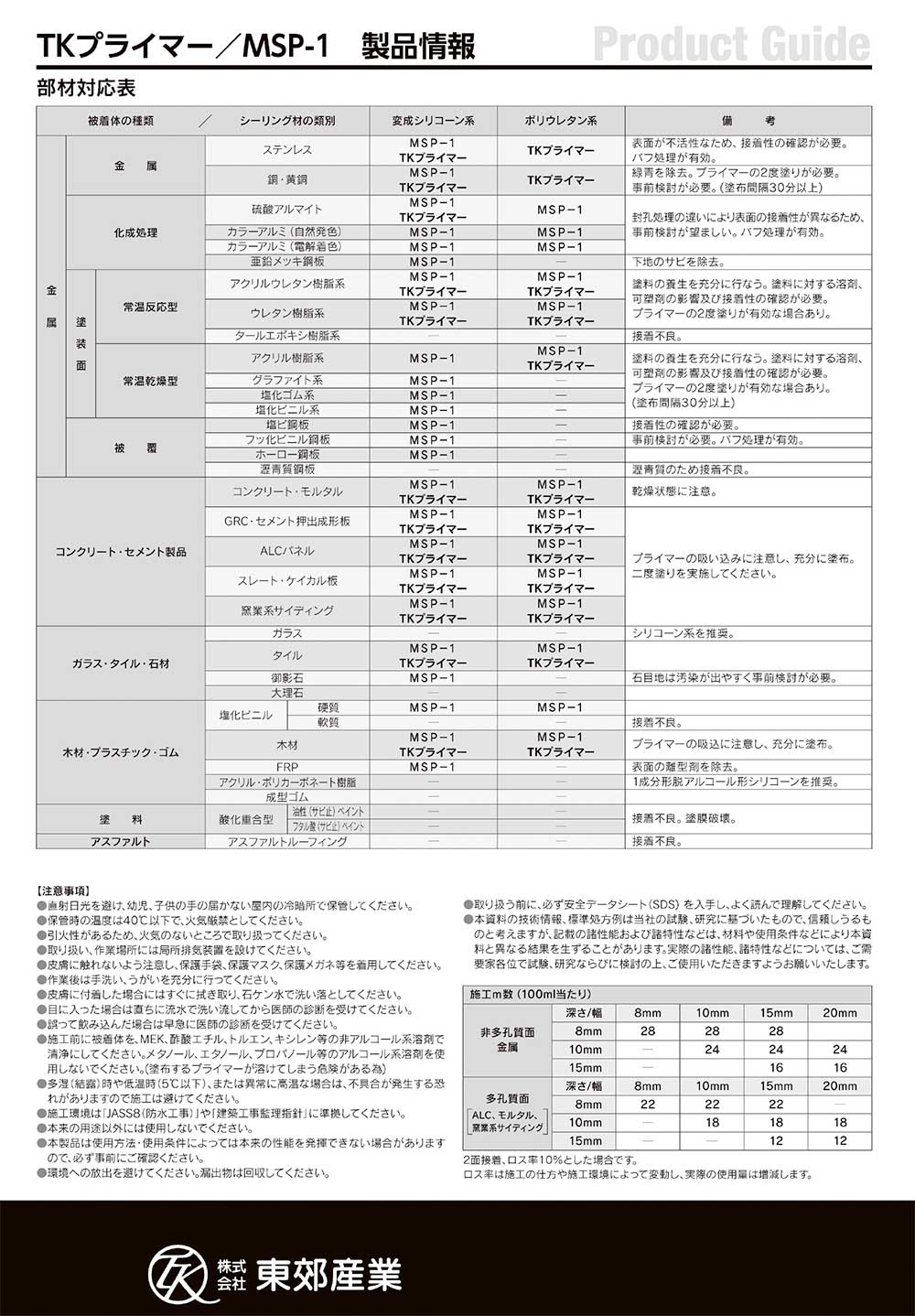 東郊産業 ハイシーラー 変成シリコーン・ウレタン兼用プライマー MSP-1 ＜300ml 1液型 汎用タイプ＞【送料無料】