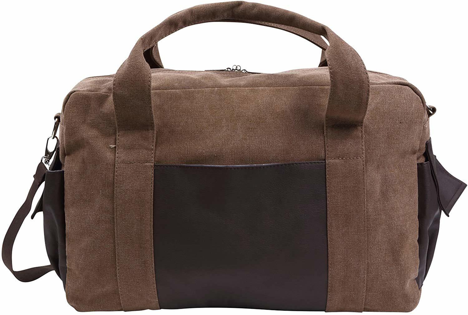 帆布 ビジネスバッグ ショルダーバッグ メンズ 2way 革 レザー A4 斜めかけバッグ 全5色 ブラウン