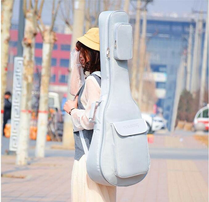 Waterproof Guitar Case, Classic Guitar Bag, Gig Bag, Musical Instrument Accessory, Cute and Stylish Simple Design with Pockets, Backpack Style, Handbag, Unisex, Acoustic and Electric Guitar