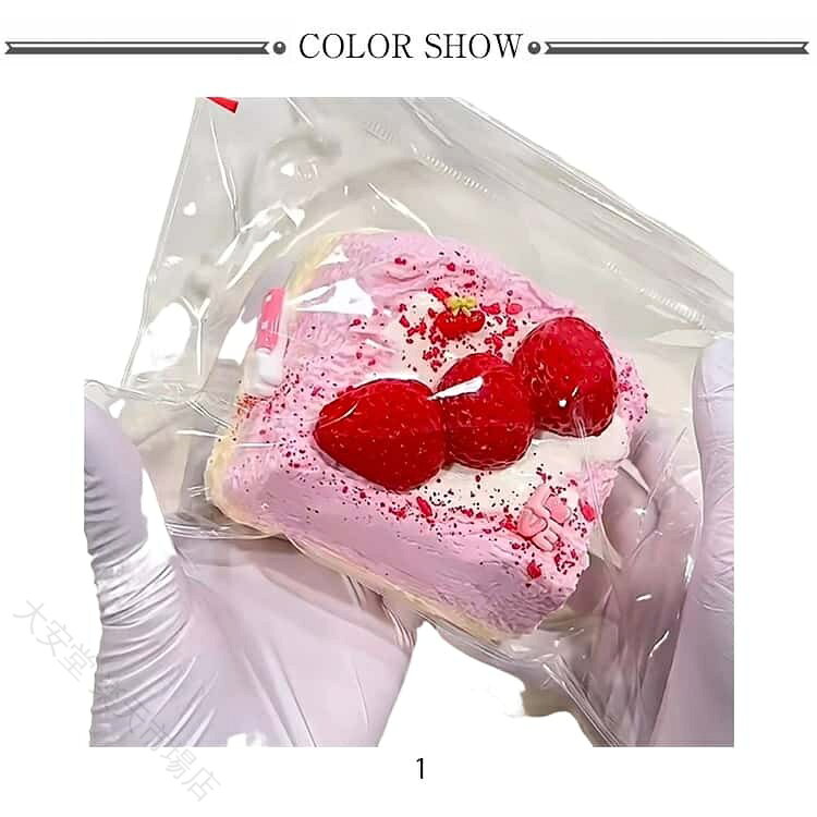 スクイーズ いちご ケーキ もちもち 低反発 かわいい ストレス解消 Y2K ふわふわ 大サイズ 中サイズ そっくり デザート おしゃれ 握る おもちゃ メロジョイ ふんわり プレゼン 癒し 甘い monolith-1-10011928 モノリスプラス サンプル画像2
