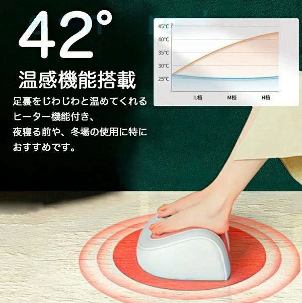 モノリスプラスのふくらはぎ 足 足裏 脚フットマッサージャー 足裏 足 ふくらはぎ｜アングル2