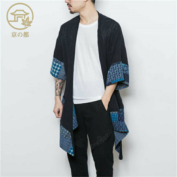 メンズ カーディガン 羽織 綿麻 和式 メンズファッション 新作 M L XL