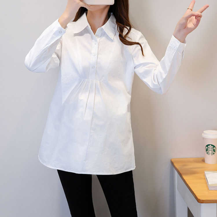 マタニティ服 シャツ ブラウス トップス マタニティウエア マタニティブラウス チ...