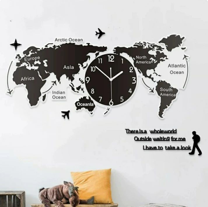 楽天市場】世界地図（置き時計・掛け時計｜インテリア・寝具・収納）の通販
