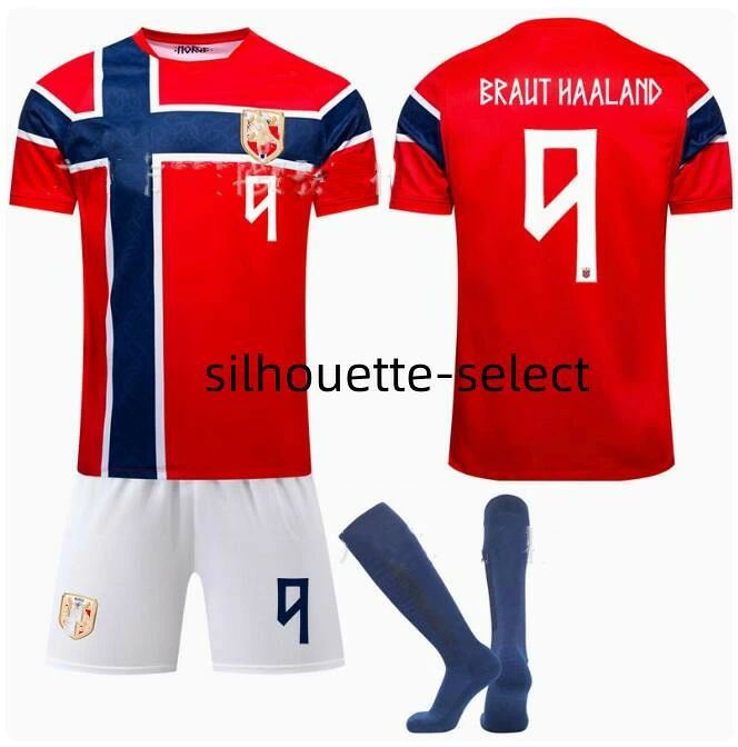 2026 米加墨ノルウェー ホーム ユニフォーム 9 番ハーランド 10 番エルデゴー サッカーユニフォームレプリカユニフォーム