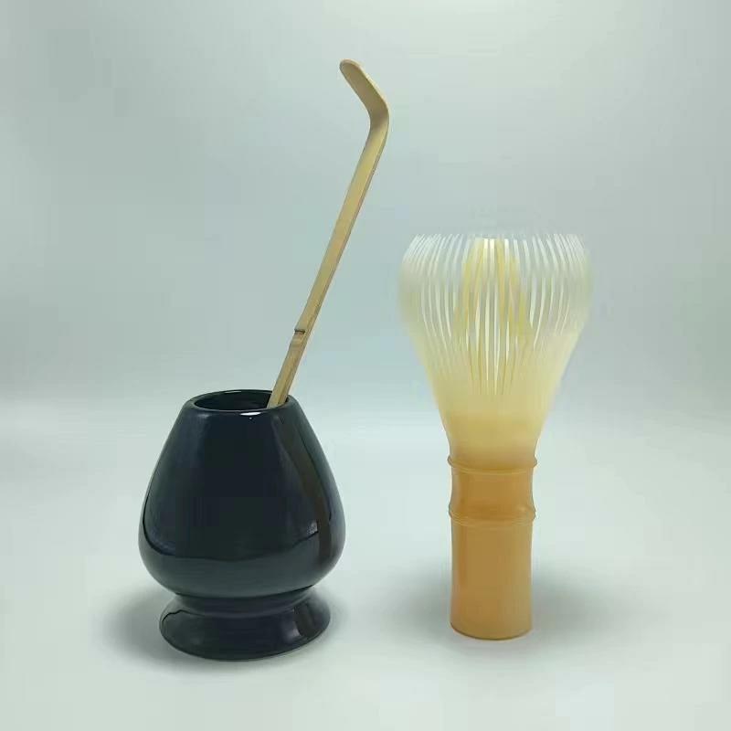 折れない 樹脂製 茶筅 丸洗い 茶筅なおし付き 食洗器対応 (白竹色)