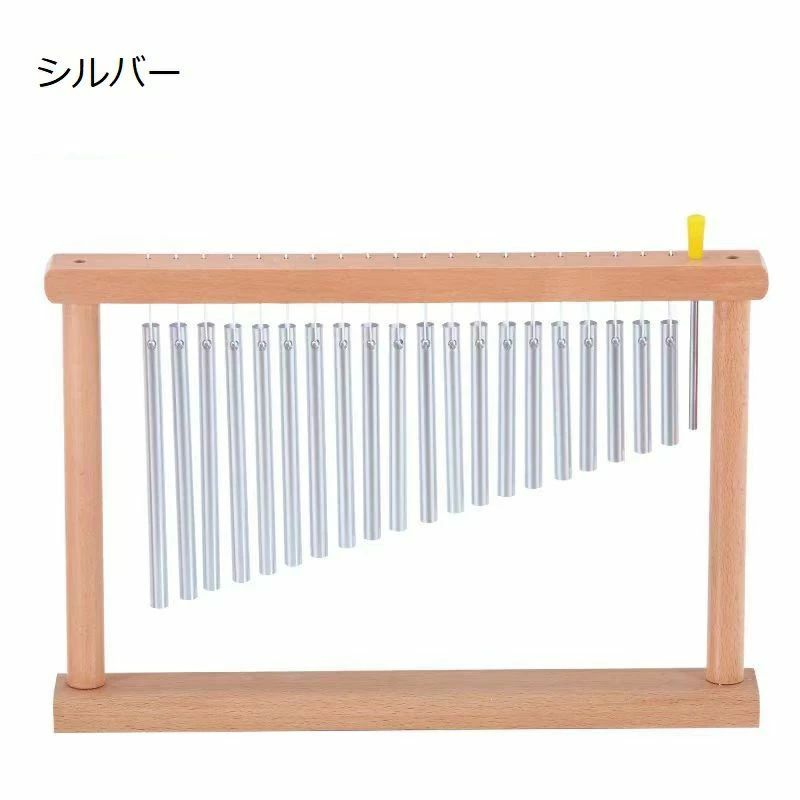 モノリスプラスの卓上 ツリーチャイム 20音 チャイム ツリーチャイム バーチャイム 風鈴 バー 打楽器 マレット付き テーブルトップ 教育楽器 子供｜アングル3