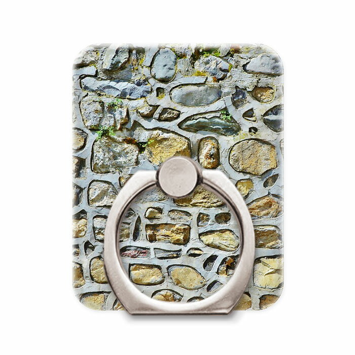 スマホリング スマホスタンド スマホアクセサリー ホールドリング コンクリート 石 擁壁 ブロック 写真 レトロ グラデーション グレー iPhone13 iPhone12 11 SE(第ニ世代) X/XS Max Xperia AQUOS Galaxy Google Android Apple スマートフォン用リング