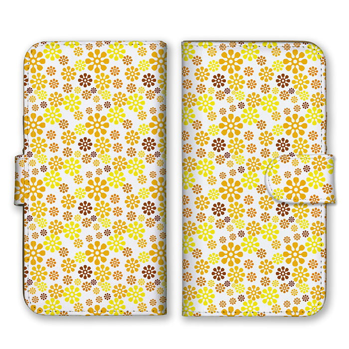 Rakuten - 全機種対応 手帳型 スマホケース SIMフリー対応 デザイン アート お洒落 花柄 花 ハナ フラワー 派手 ポップ 人気 満開 お花畑 カラフル 綺麗 モノクロ 黒 白 灰 グレー set11889 iPhone14 13 12mini Pro Max SE(第3世代) Galaxy Xperia AQUOS