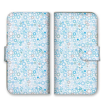 全機種対応 手帳型 スマホケース SIMフリー対応 水玉 水玉模様 わたげ 柄 模様 芸術 シック デザイン アート アート柄 輪 丸 可愛い ポップ ホワイト ピンク パステル set12234 iPhone12 11 Pro Max SE(第2世代) XS Galaxy Xperia AQUOS