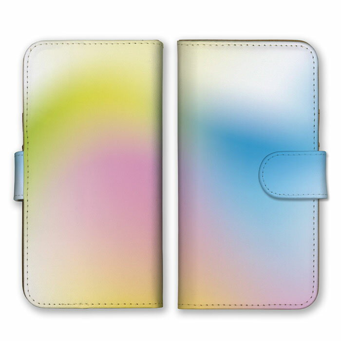 Rakuten - 全機種対応 手帳型 スマホケース SIMフリー対応 幻想 神秘的 柄 模様 芸術 デザイン アート ビビット 鮮やか 可愛い グラデーション 落ち着いた 空色 黄色 桜色 ライトグリーン set13515 iPhone14 13 12mini Pro Max SE(第3世代) Galaxy Xperia AQUOS