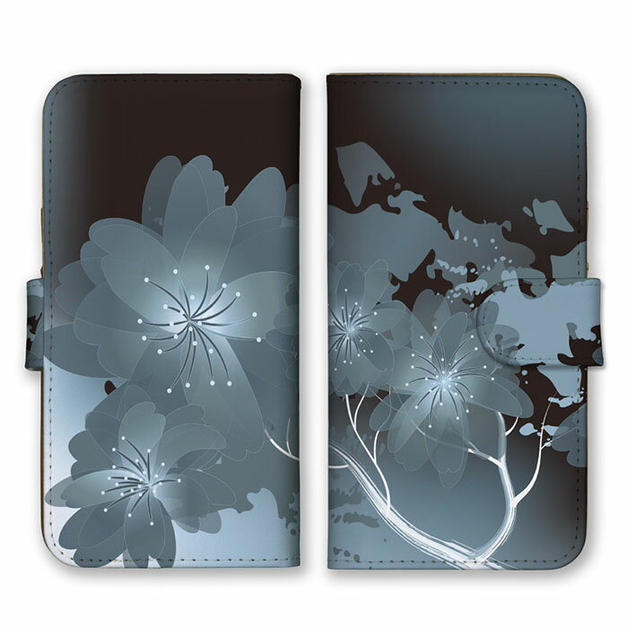 全機種対応 手帳型 スマホケース SIMフリー対応 桜 木 花 植物 蝶々 自然 青空 空 花びら 雲 雲空 芸術 デザイン アート 可愛い お洒落 爽やか 大人 紺 ピンク 淡桃 青 緑 set13686 iPhone14 13 12mini Pro Max SE(第3世代) Galaxy Xperia AQUOS