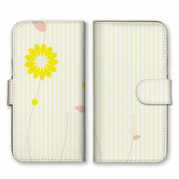 Rakuten - 全機種対応 手帳型 スマホケース SIMフリー対応 花 草 植物 自然 葉っぱ ストライプ シンプル 模様 芸術 デザイン アート 落ち着いた 可愛い 優しい 水色 シアン 薄紫 set13728 iPhone14 13 12mini Pro Max SE(第3世代) Galaxy Xperia AQUOS