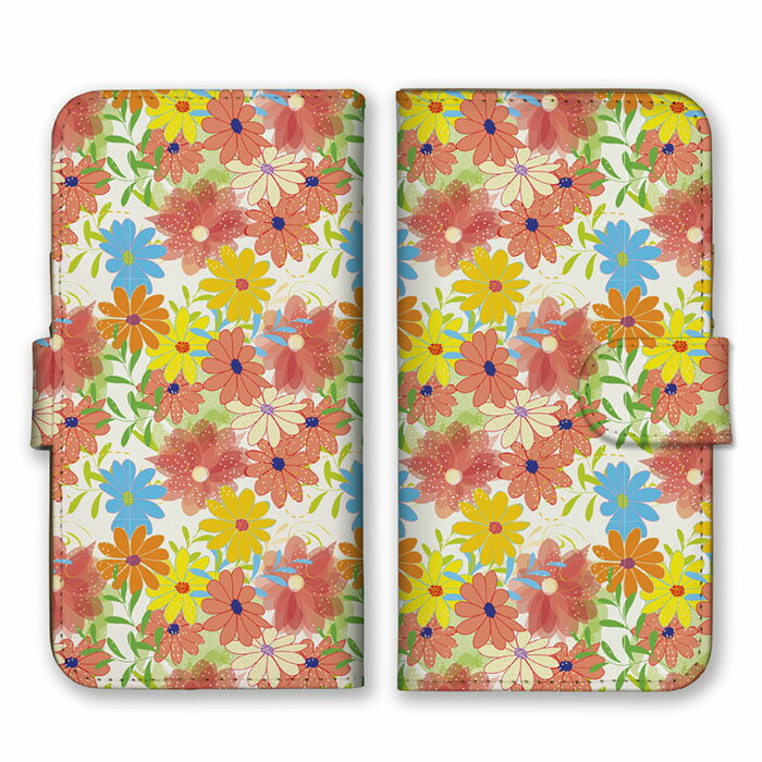Rakuten - 全機種対応 手帳型 スマホケース SIMフリー対応 花 花柄 模様 リアル 総柄 デザイン アート 柄 人気 最新 オススメ 定番 グラフィック 流行 お洒落 ピンク パープル ホワイト set14357 iPhone14 13 12mini Pro Max SE(第3世代) Galaxy Xperia AQUOS