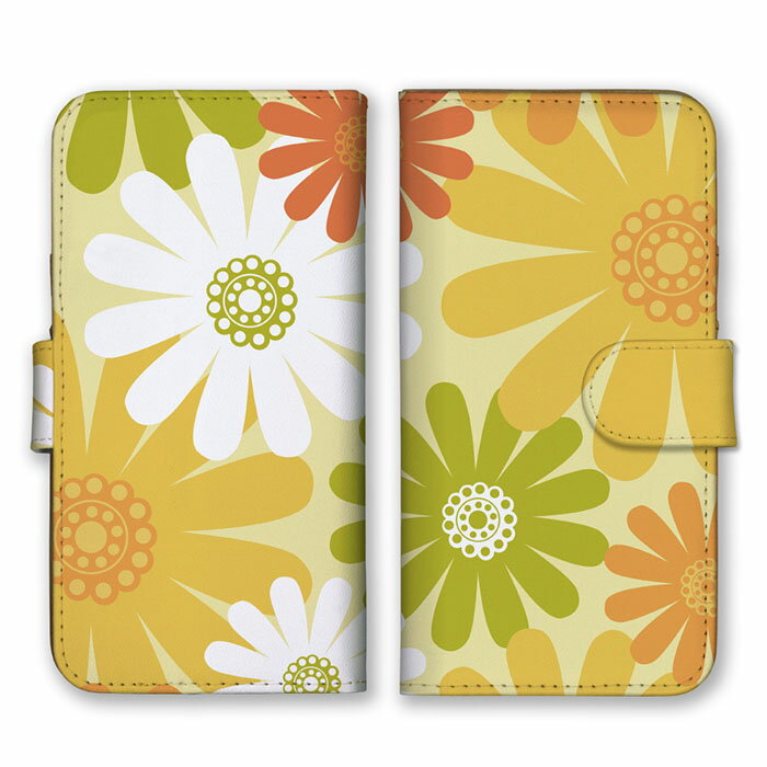 全機種対応 手帳型 スマホケース SIMフリー対応 花 花柄 模様 派手 リアル 総柄 デザイン アート 柄 人気 最新 オススメ 定番 グラフィック 流行 お洒落 ブラウン グリーン ホワイト set14441 iPhone14 13 12mini Pro Max SE(第3世代) Galaxy Xperia AQUOS