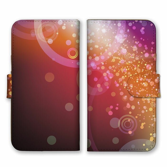 全機種対応 手帳型 スマホケース SIMフリー対応 宇宙 コスモ 光彩 光 照明 神秘的 幻想 デザイン おしゃれ 綺麗 オススメ かわいい 個性的 グラフィック 赤 ピンク オレンジ 紫 白 黒 set15789 iPhone14 13 12mini Pro Max SE(第3世代) Galaxy Xperia AQUOS