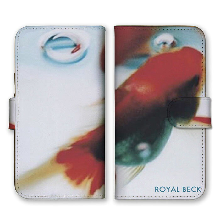 Rakuten - 全機種対応 手帳型 スマホケース SIMフリー対応 金魚 お魚 水槽 可愛い かわいい おしゃれ 都会 エモ ホワイト レッド 白色 赤色 set16404 iPhone14 13 12mini Pro Max SE(第3世代) Galaxy Xperia AQUOS