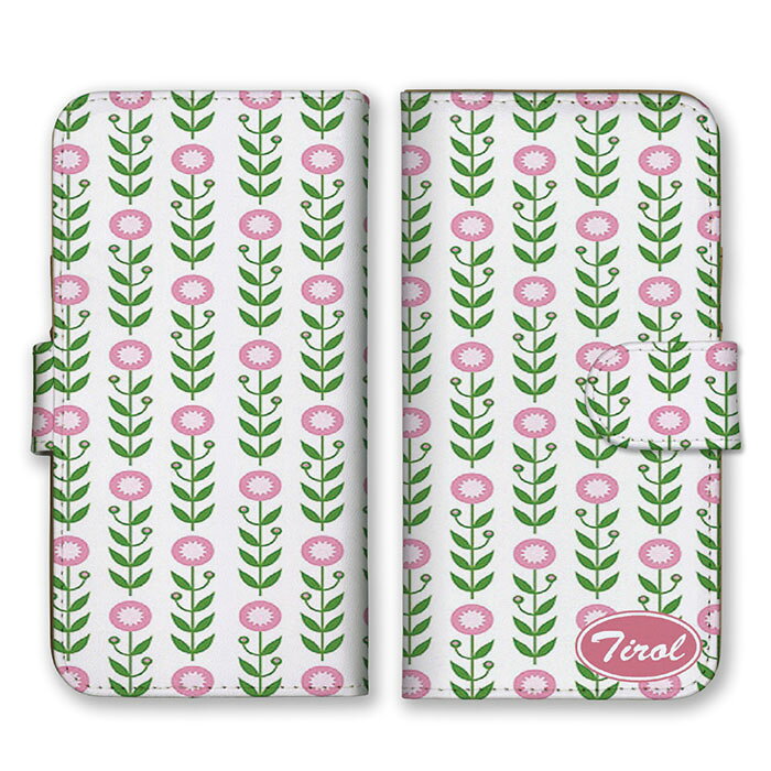 Rakuten - 全機種対応 手帳型 スマホケース SIMフリー対応 お花 花柄 フラワー イラスト デザイン 大人可愛い かわいい 上品 素敵 ステキ エレガント 北欧柄 ピンク ホワイト set16435 iPhone14 13 12mini Pro Max SE(第3世代) Galaxy Xperia AQUOS