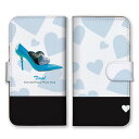 全機種対応 手帳型 スマホケース SIMフリー対応 パンプス 靴 ハート 柄 模様 デザイン 芸術 アート シンプル おしゃれ かわいい キュート 人気 オススメ 大人 クリームイエロー 黄色 白 set16628 iPhone14 13 12mini Pro Max SE(第3世代) Galaxy Xperia AQUOS