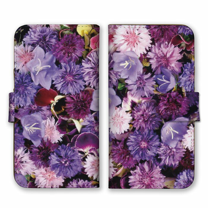 全機種対応 手帳型 スマホケース SIMフリー対応 お花 花柄 フラワー 写真 デザイン...