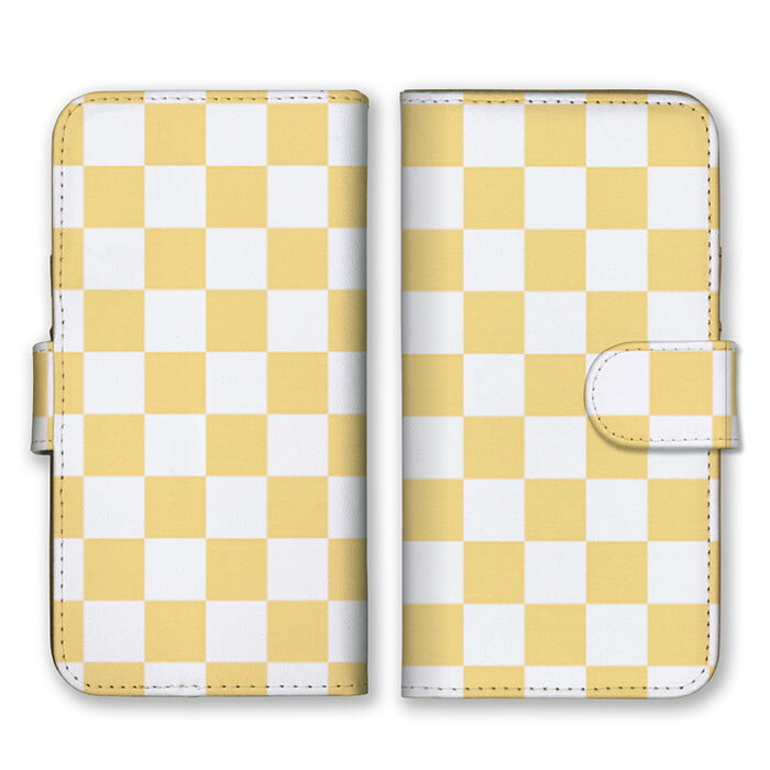 Rakuten - 全機種対応 手帳型 スマホケース SIMフリー対応 ブロックチェック 格子柄 柄 デザイン 芸術 アート シンプル おしゃれ かわいい オススメ 定番 落ちついた 白 ベビーブルー 水色 set17449 iPhone14 13 12mini Pro Max SE(第3世代) Galaxy Xperia AQUOS