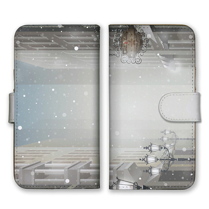 Rakuten - 全機種対応 手帳型 スマホケース SIMフリー対応 雪 結晶 ライト 光 キラキラ デザイン 芸術 アート おしゃれ かわいい シンプル 落ち着いた 個性的 オススメ 青 紺 紫 薄黄緑 水色 パープル set17609 iPhone14 13 12mini Pro Max SE(第3世代) Galaxy Xperia AQUOS