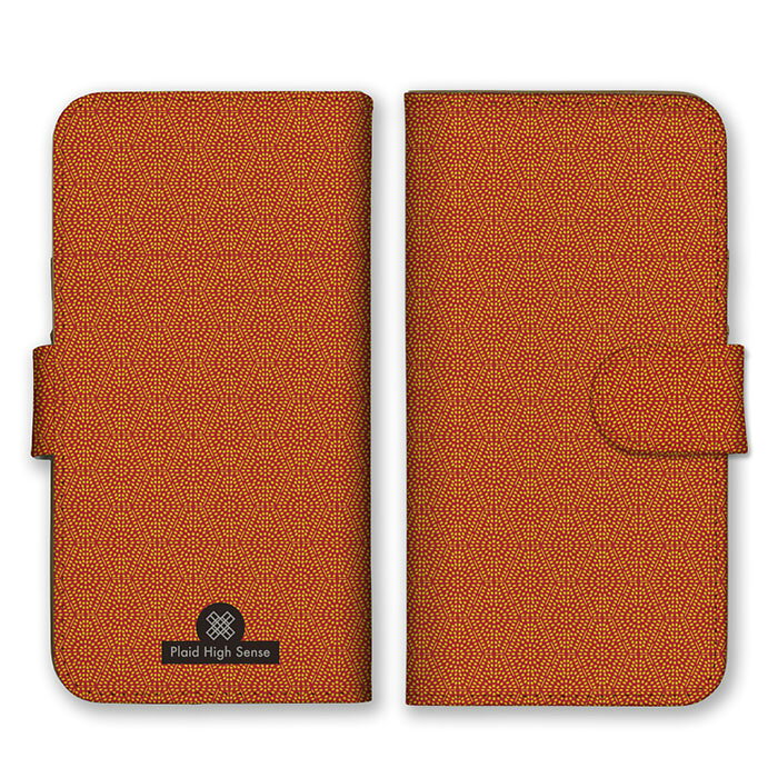 Rakuten - 全機種対応 手帳型 スマホケース SIMフリー対応 set19200 亀甲模様 エキゾチック 個性的 レッド 朱色 オレンジ 渋い iPhone14 13 12mini Pro Max SE(第3世代) Galaxy Xperia AQUOS