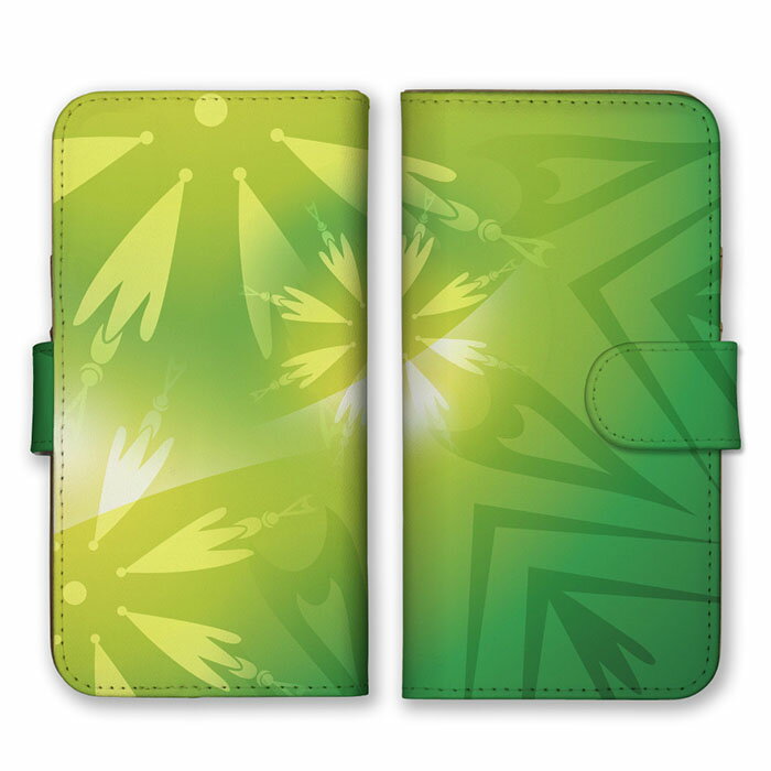 Rakuten - 全機種対応 手帳型 スマホケース SIMフリー対応 set21125 グリーン イエローグリーン ライトグリーン 黄緑色 植物 花柄 お花 綺麗 きれい目 大人 iPhone14 13 12mini Pro Max SE(第3世代) Galaxy Xperia AQUOS
