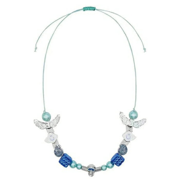 BLACKLUX Skull Necklace ネックレス メンズ レディース SALUTE サルーテ スカル ストリート ダンス カジュアル パールネックレス...