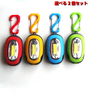 LED ライト ハンディライト 選べる2個セット light カラビナ付 アウトドア 懐中電灯 車中 車中泊 送料無料 1000円 ポッキリ通販格安セール情報 楽天 通販