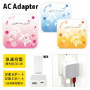 (5/9 20:00〜5/16 01:59 15%OFFクーポン配布) グラデーションホヌ USB Type-C Type-A ACアダプター コンセント 2台...