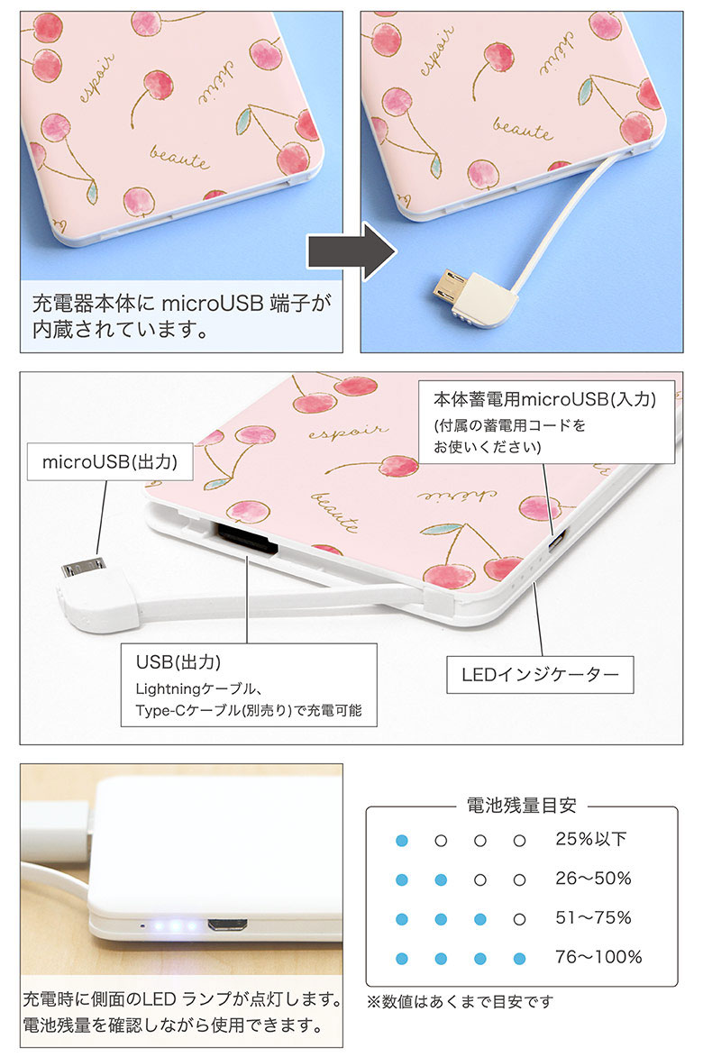 【PSE適合品】 当店オリジナル商品 Cherry USB出力 リチウムイオンポリマー充電器 ...
