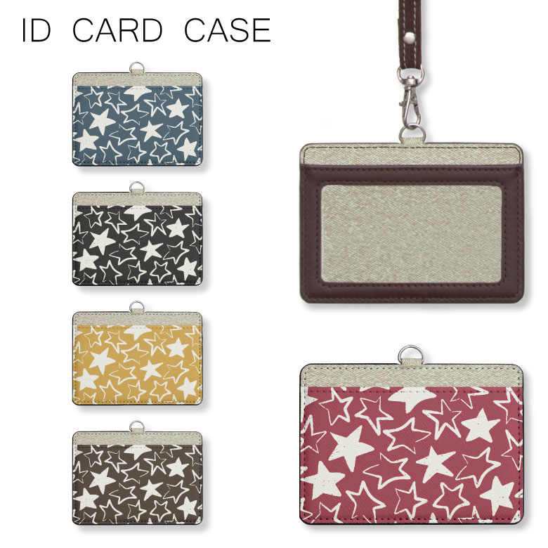 ラフスター IDカードホルダー ネックストラップ付き ICカードケース ICOCA Suica icカード ケース パス 定期入れ | パスモケース 定期券入れ 定期ケース icケース カード入れ かわいい ネームホルダー 首掛け ICカード入れ IDケース パスケース カードホルダー カードケース