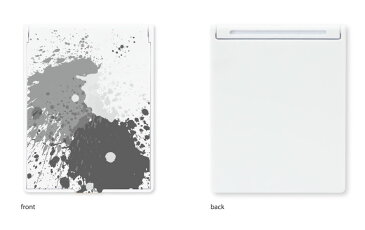 コンパクトミラー Paint 折り畳み式 | 鏡 かがみ ミラー コンパクト 小さい 軽い 軽量 コスメ 化粧 雑貨 スタンド おしゃれ かわいい パンク クール アート