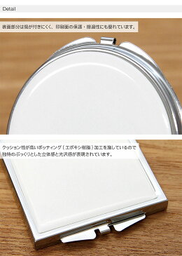 当店オリジナル商品 White Christmas 折りたたみコンパクトミラー 拡大鏡付き2面タイプ ホワイトクリスマス Xmasグッズ クリスマスツリー 雪の結晶 ブルー スノー 冬