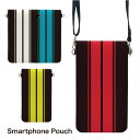 (マラソン限定10%OFFクーポン配布予定) No224 RacingStripesB スマホポーチ スマートフォンポシェット ポシェット iPhone Android タッチ操作対応 ショルダーベルト 肩掛け 斜め掛け ポーチ 合皮 帆布 ジャケット