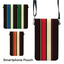 (5/9 20:00〜5/16 01:59 15%OFFクーポン配布) No63 RacingStripes スマホポーチ スマートフォンポシェット ポシェット iPhone Android タッチ操作対応 ショルダーベルト 肩掛け 斜め掛け ポーチ 合皮 帆布 ジャケット(4)