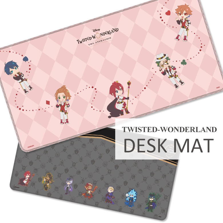 ディズニー ツイステッドワンダーランド デスクマット 30cm×60cm 大型マウスパッド すべり止め付き 光学式マウスにも対応 雑貨 マウスパッド デスク マット キャラクター パソコン ゲーミングマウスパッド